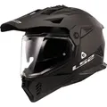 LS2 MX702 Pioneer II Solid Motocross Helm, schwarz, Größe XL für Männer