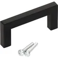 SOTECH Stangengriff E8 BA 64 mm Echt Edelstahl SS201 Schwarz