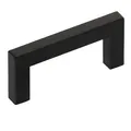 SOTECH Möbelgriff E8 BA 64 mm Edelstahl SS201 schwarz matt brüniert, Stangengriff Relinggriff für Küche Bad und mehr