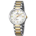 Festina Damenuhr Mademoiselle Armbanduhr Edelstahl silber gold UF16937/A