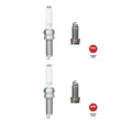 2x NGK 95929 Zündkerze für VW Golf VIII Skoda Octavia IV Seat Ibiza V Audi Q3