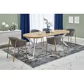 Design Esstisch Tisch rund HA-222 ausziehbar 100 - 250 cm - Naturbelassen