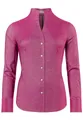 Vincenzo Boretti Klassische Bluse leicht tailliert soft Oxford Kelchkragen