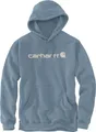 Carhartt Herren Loose Fit Midweight Logo Graphic Hooded Sweatshirt, Blau, XL EU