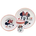 Pasta Box 3 Stück Minnie Tasse/Schälchen/Teller – Set 3 Stück Non-Sl