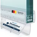 BOOMET Duschdichtung Duschdichtung gerade 6-9mm, L: 70 cm, (Set, 3-St., 70cm), Dichtung Dusche Glastür Duschtür Duschtürdichtung 70 cm