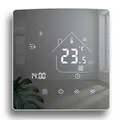 Beok Spiegel Smart Thermostate Heizungsthermostat WiFi Raumthermostat Fussbodenheizung Intelligente Wandthermostat für Kessel Fußbodenheizung Kompatibel Alexa,Google Assistant 3A TGR85WIFI-WPB