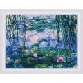 Riolis Kreuzstich Set "Seerosen nach C. Monet", Zählmuster, 40x30cm