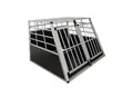 Juskys Alu Hundetransportbox XL - 96×90×71 cm verschließbar & pflegeleicht - Hundebox für Hunde