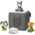tonies Toniebox Extrapack - Durch den Tag mit tonies Lautsprecher (WLAN) grau
