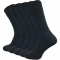 GAWILO Businesssocken für Herren aus 64% Schurwolle - Klimaregulierende Merino Socken (5 Paar) Socken aus Merino Wolle kühlen im Sommer und wärmen im Winter schwarz 39-42