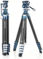 Benro CyanBird Kohlefaser-Stativ mit 5 Abschnitten und FS20PRO 2-in-1-Kopf (TCBC15FS20PROC)