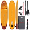 Aqua Marina Fusion Aufblasbares Stand Up Paddle Board, Allround-iSUP, 3,3 m/15 cm Komplettpaket mit Aluminium-SPORTS III-Paddel, Pumpe, Sicherheitsleine, Rucksack