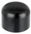 Alberts 654481 Pfostenkappe für runde Metallpfosten | Kunststoff, schwarz | für Pfosten-Ø 38 mm