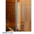 Sauna RIGA für 3 Personen, 150x120x190 cm, aus HEMLOCK, inklusive Saunaofen