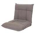 Mendler Bodensessel HWC-N44, Relaxsessel Bodenkissen Bodensofa Klappsessel 6 Relaxpositionen, stabiles Gestell Samt - dunkelgrau