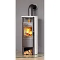 Hark Dauerbrandofen Kaminofen Opera-B Grande Ofenkacheln creme-weiss titan 7KW