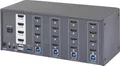 SpeaKa Professional 4 Port HDMI Multi Display KVM Switch 4x4 Port KVM-Konsole HDMI 3840 x 2160 Pixel
