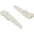 2x Lego Technic Panele Verkleidung 5/6 weiß lang glatt Seite A/B 64681 64393 - Weiß