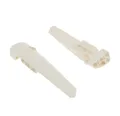 2x Lego Technic Panele Verkleidung 5/6 weiß lang glatt Seite A/B 64681 64393