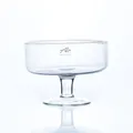 Glasschale, Dekoschale BOWL auf Fuß H. 13,5cm D. 17,5cm rund Sandra Rich