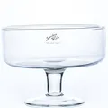 BOWL on foot - klar - 18x18x14cm - Glas