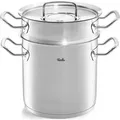Fissler Kochtopf ORIGINAL-PROFI COLLECTION®, Edelstahl 18/10 (3-tlg), mit breitem Schüttrand, Kaltmetallgriffen. Made in Germany silberfarben