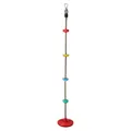 ALPIDEX Ninja Line Kinder Slackline Hindernisse Set Turnringe Seilknoten Schaukel Kletterleiter Zubehör Erweiterbar Warrior Parcours 7 Jahre Garantie auf Material*, Stil:Klettertau