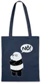 Urban Backwoods Beuteltasche Nö Panda Stofftasche Cute No Nei Spaß Fun Geschenk Bear Bambus (1-tlg), Pandabär Bär China Verneinung