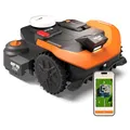 WORX Landroid Vision Cloud WR330E 2WD Mähroboter ohne Begrenzungskabel für 3000 m² (KI-Hinderniserkennung, VSLAM + 4G + RTK Cloud Navigation, Auto-Mapping, App-Steuerung, Cut-to-Zero)