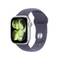 Apple Watch Series 11 GPS 42 mm Smartwatch mit Aluminiumgehäuse in Silber und Sportarmband in Nebelviolett (M/L). Schlafindex, Fitnesstracker, Gesundheitstracking, Always-On Display, Wasserschutz