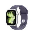Apple Watch Series 11 GPS 42mm Silver Aluminium Gehäuse mit Sport Band (purple fog) - M/L