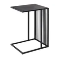 Riess Ambiente Design Beistelltisch Architecture 60cm schwarz Marmor-Optik, platzsparender Couchtisch für Dein Wohnzimmer