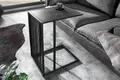 riess-ambiente Beistelltisch ARCHITECTURE 65cm graphit / schwarz (Einzelartikel, 1-St), Wohnzimmer · Marmor-Optik · Metall · Laptoptisch · Industrial Design