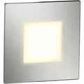 ledscom.de LED Treppenlicht/Wandeinbauleuchte FEX für innen und außen, eckig, edelstahl, 85 x 85mm, warmweiß