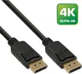 InLine DisplayPort-Kabel DisplayPort M bis M 2 m geformt Schwarz (17102P)