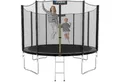 Kinetic Sports Gartentrampolin SALTO, Ø 244 cm, Kindertrampolin Set mit Sicherheitsnetz, USA Sprungtuch, Leiter