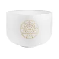 Sonic Energy 10 Zoll Solfeggio Kristallklangschale – La 852 Hz, Ton Gis4 – Für Meditation, Yoga, Klangheilung – Inkl. Silikonring (SOLCSB10-852)