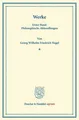 Werke Georg Wilhelm Friedrich Hegel