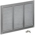 Steinberg14 Edelstahl Lüftungsgitter 300x200 mm mit Insektenschutz - Abluftgitter für Wand und Decke - Lüftungsabdeckung für Innen und Außen