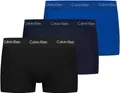 Calvin Klein Herren 3er Pack Boxershorts Low Rise Trunks Unterwäsche, Mehrfarbig (Black/Blueshadow/Cobaltwater DTM Wb), XS