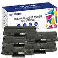 5X Toner XL Kompatibel mit HP W1106A 106A for HP Laser 107a 107r 107w HP Laser MFP 135a 135r 135w 135wg 137fnw 137fwg (5X Schwarz)
