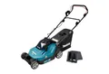 Makita Akkurasenmäher DLM 382 Z 36 V (2x 18 V) 38 cm 40 l + Mulchkeil - ohne Akku, ohne La