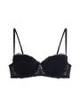 Dorina Perfect Lace Balconette-Bügel-BH – Leicht Gepolsterte Cups für Natürliche Form – Verstellbarer Lift & Schmeichelhafte Silhouette, Schwarz