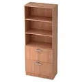 HAMMERBACHER Regalschrank 7300 NU, V7300/N/N/NU nussbaum 80,0 x 42,0 x 200,4 cm, 1 St.