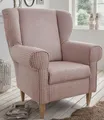 Sessel HOME AFFAIRE "Asino", rosa, B:80cm H:102cm T:86cm