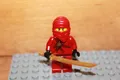 Lego Ninjago - roter Ninja KAI Figur mit goldener Katana Samurai aus Set 2505
