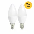 E14 LED Warmweiß 2700K 3W 2er Set Kerze 250lm dimmbar – 230V CRI80