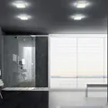 Quadratische Helestra COSI LED Glas Deckenleuchte in Mattnickel 10x10cm