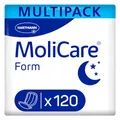 MoliCare® Form Night - Große Inkontinenzeinlagen bei mittlerer bis schwerer Inkontinenz in der Nacht für Frauen und Männer | zuverlässig, saugfähig & diskret | 120 Stück